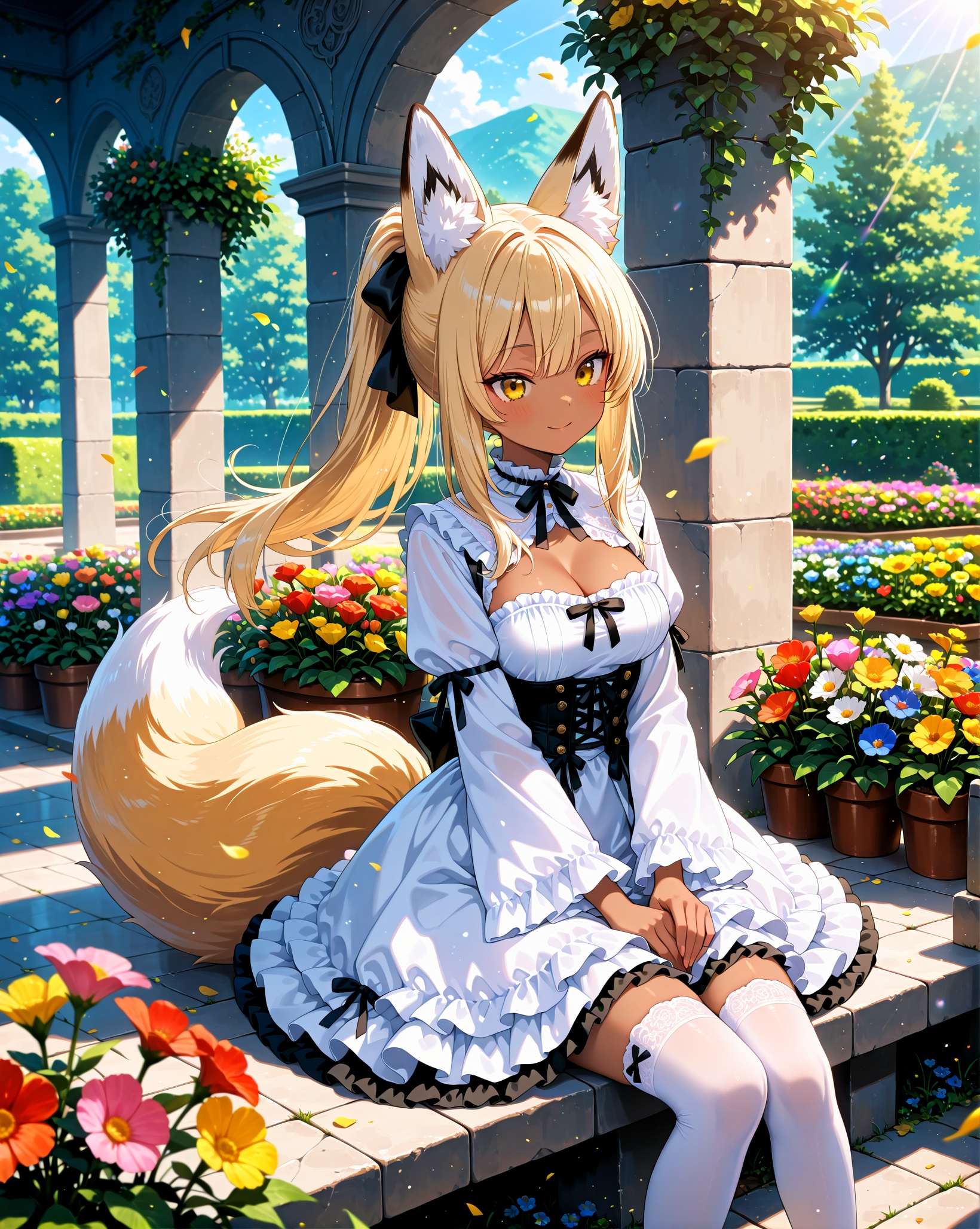 白ロリ金狐 | の人気AIイラスト・グラビア