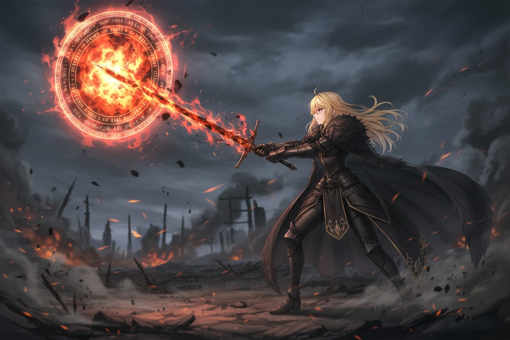 ブロンドの女騎士さん850