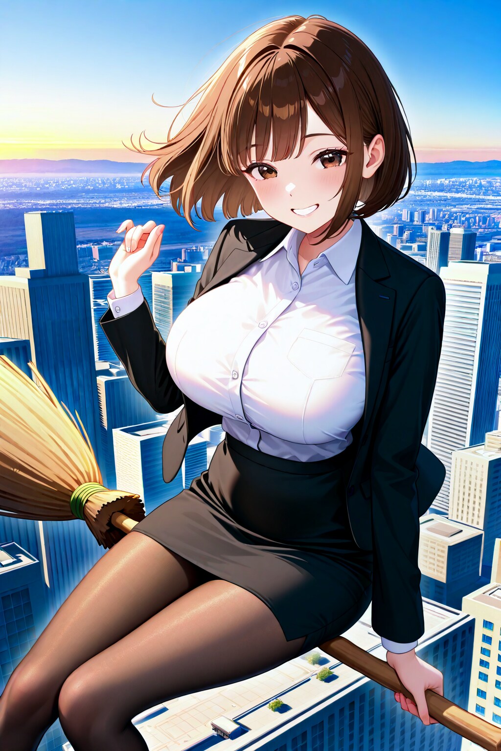 うちの子帚に乗る　日常編