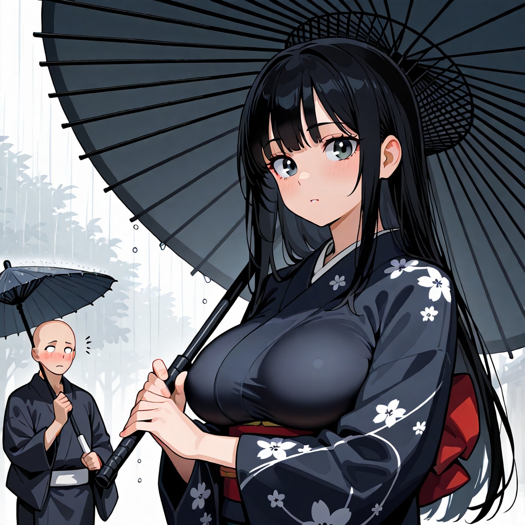 番傘の少女