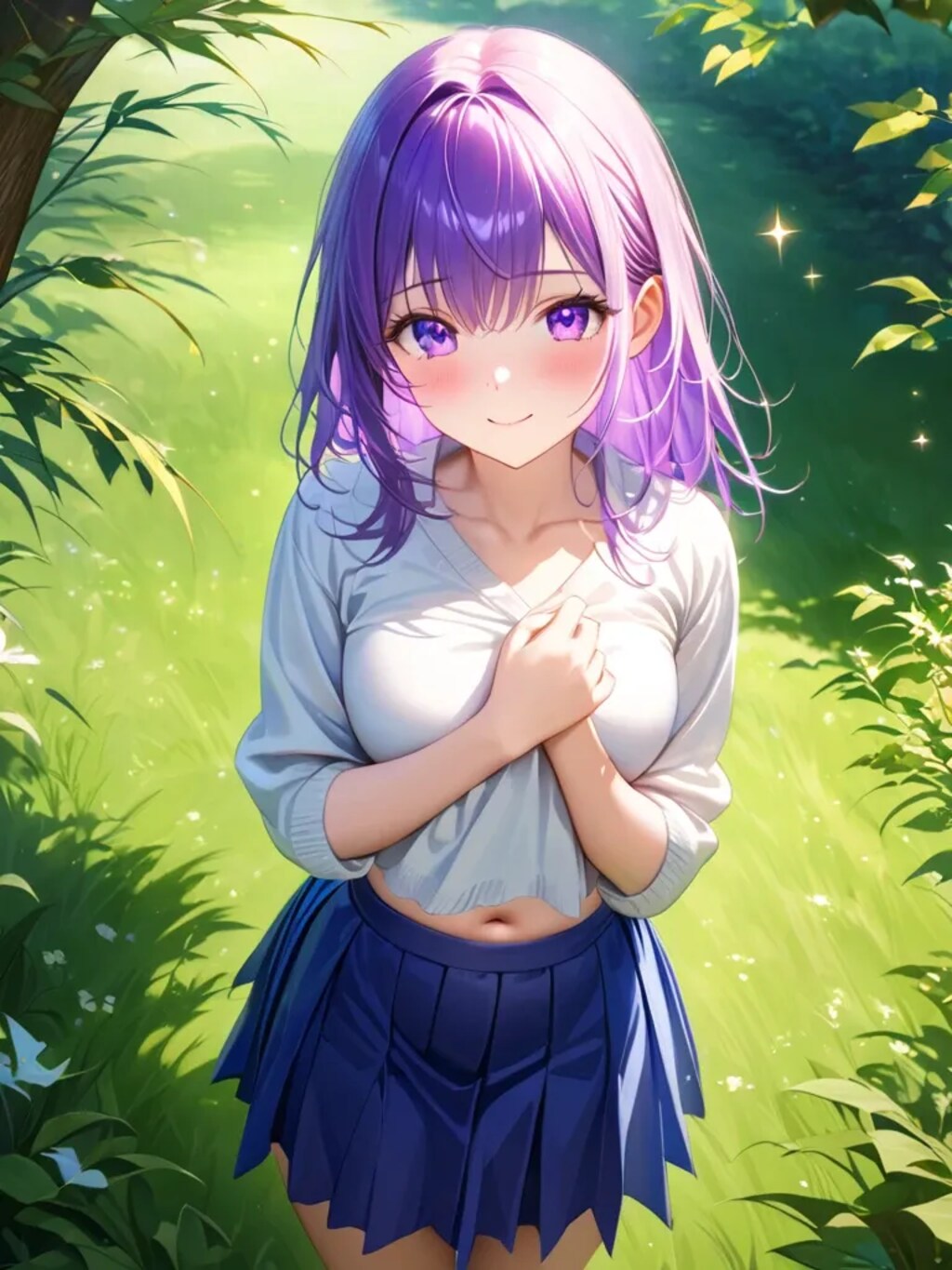 へそ見せ春コーデ