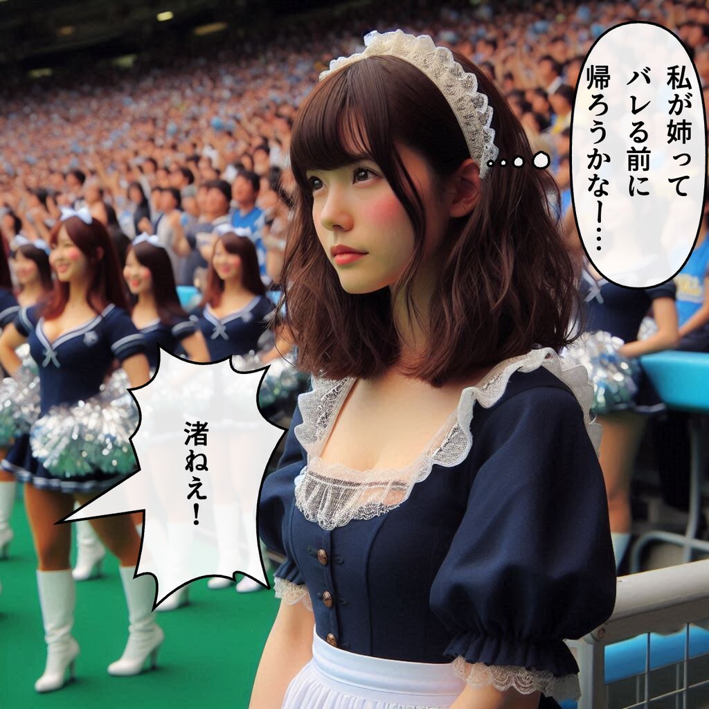 姉妹で応援してみた