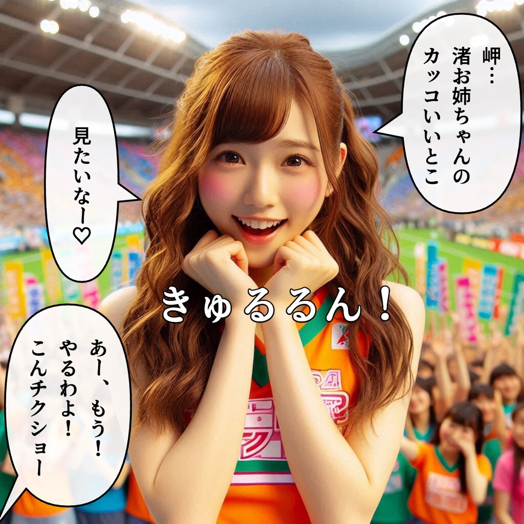 姉妹で応援してみた