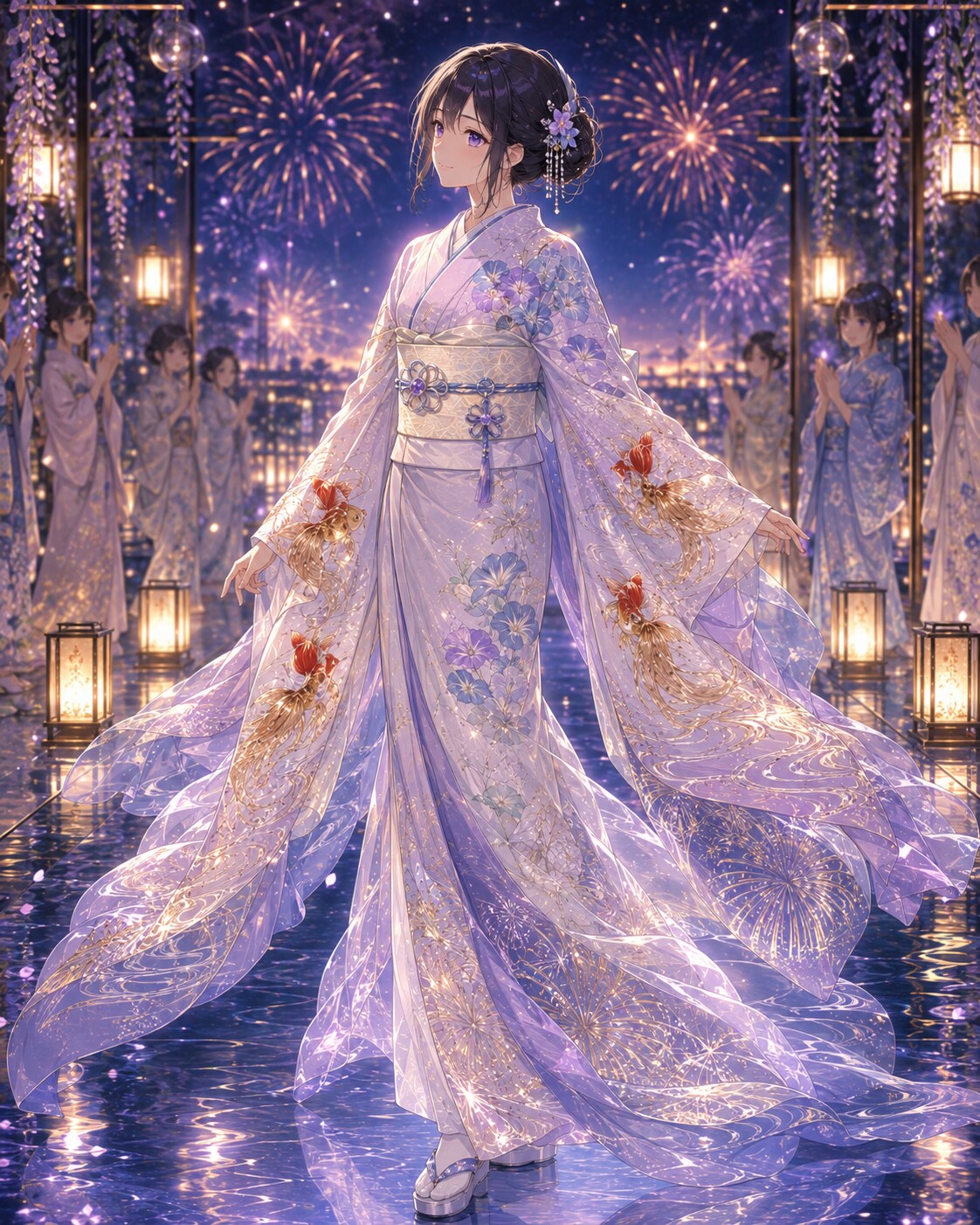 夏宵の水鏡フィナーレ