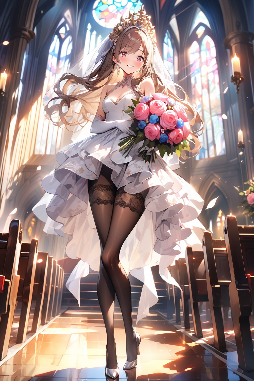 茶髪花嫁１ | の人気AIイラスト・グラビア