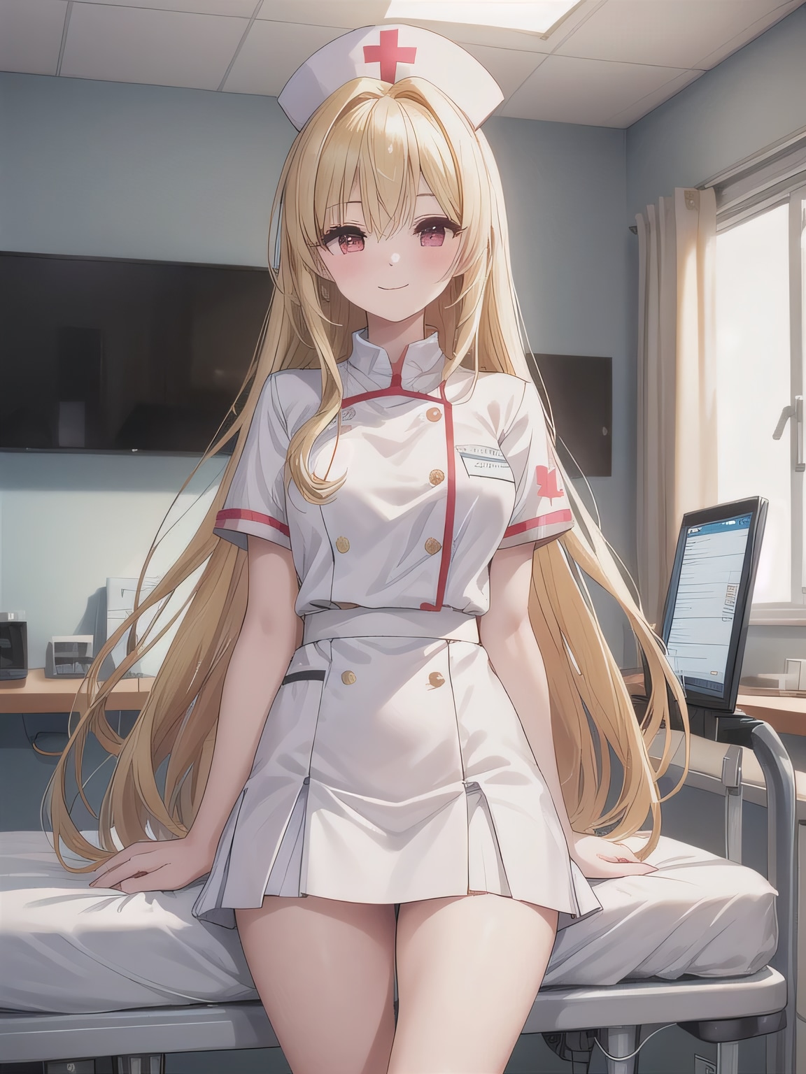 金髪ロングで白衣の美女 | の人気AIイラスト・グラビア