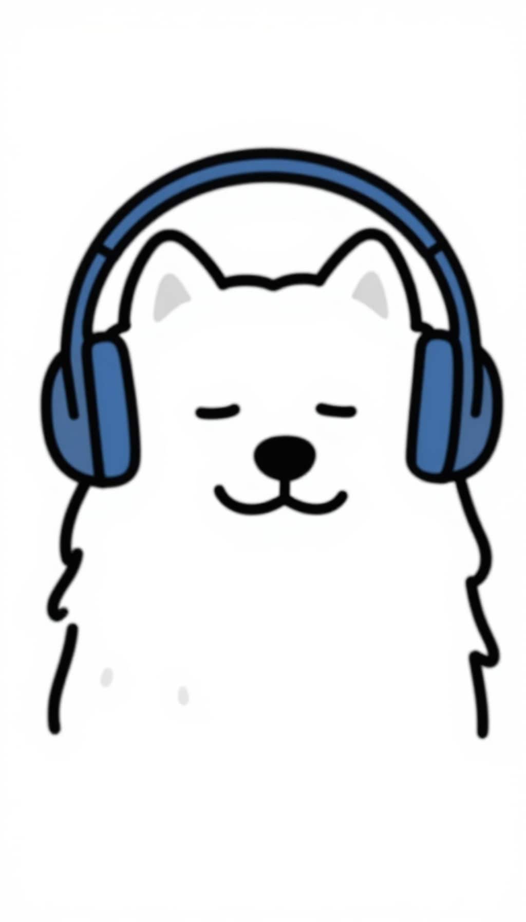今日のサモエドん・・・それ聞こえてるの？
