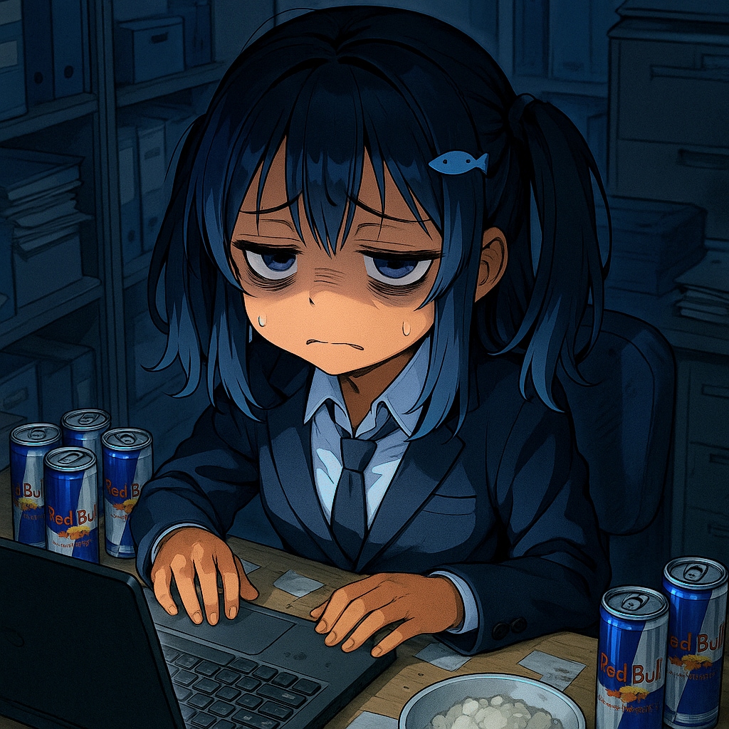 (夢オチ)仕事に追われるこなつちゃん