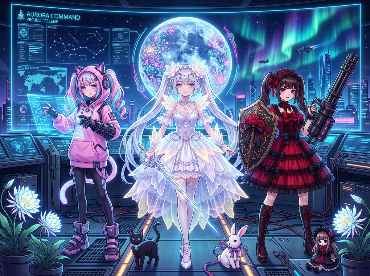 キャロルちゃん、月華ちゃん、ロゼッタちゃん | の人気AIイラスト・グラビア