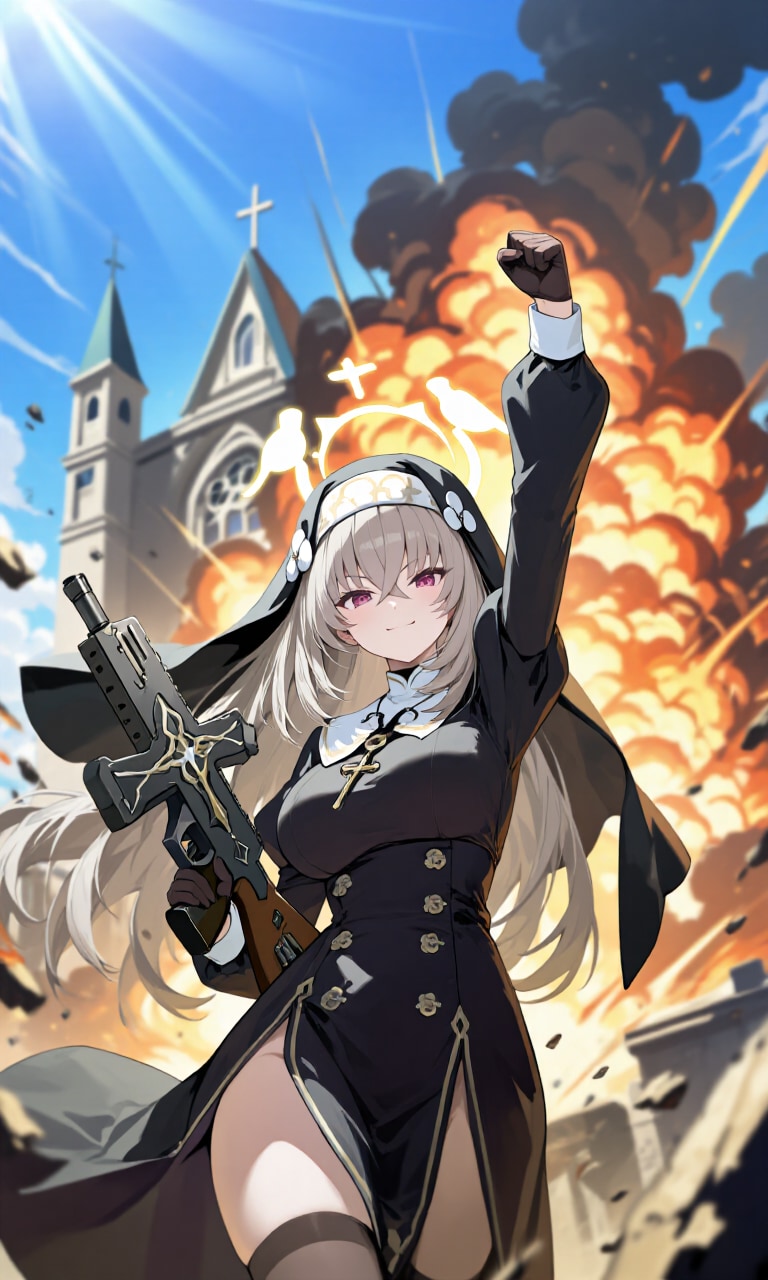 銃器修道女　やったぜ！ | の人気AIイラスト・グラビア