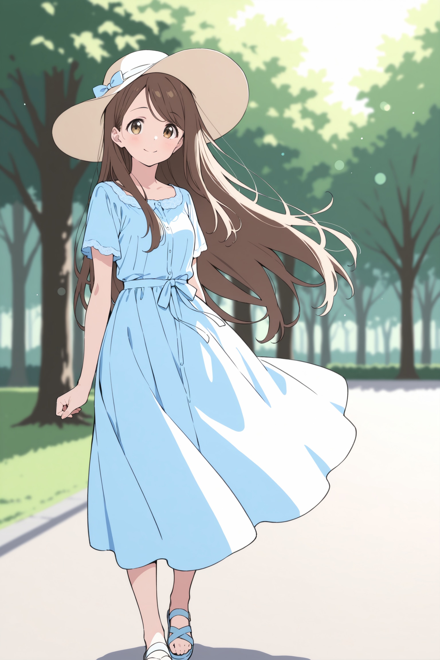 お散歩、恵ちゃん