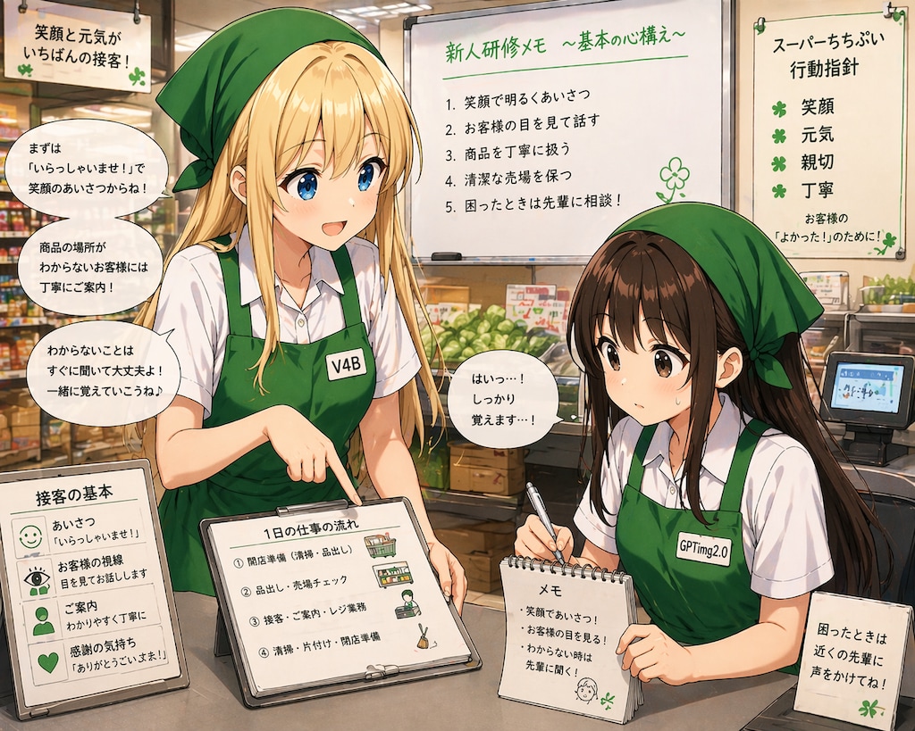 チャトピちゃんとGPTimages2.0ちゃんとV4Bちゃん