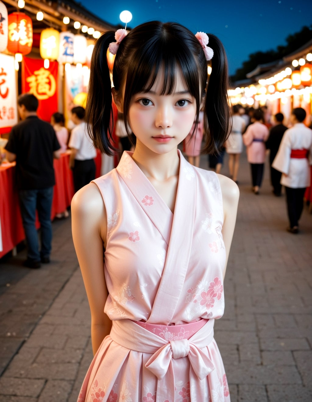 ツインテール美女