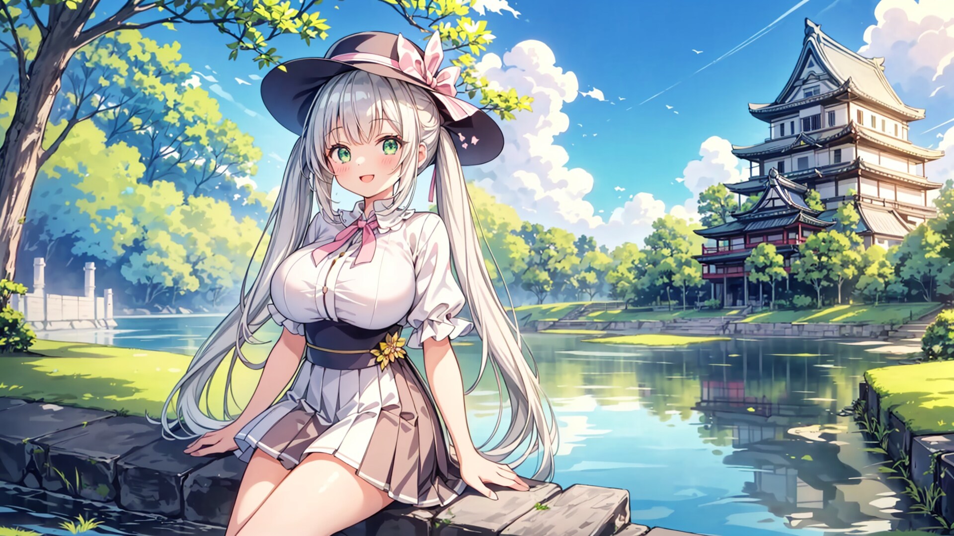 暑さに負けずに