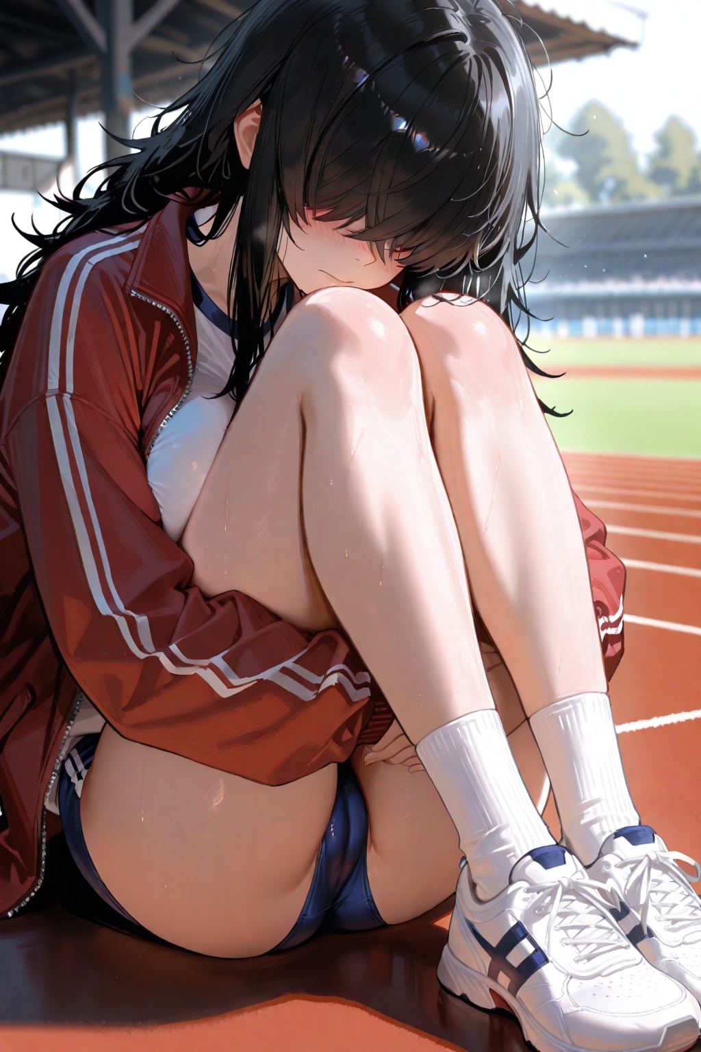 タイム測定順番待ちの陰キャちゃん