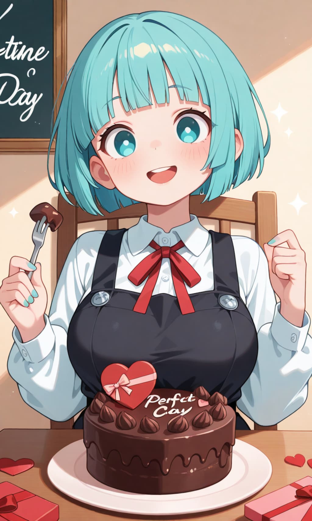 バレンタイン限定ケーキ、美味しそうだね✨