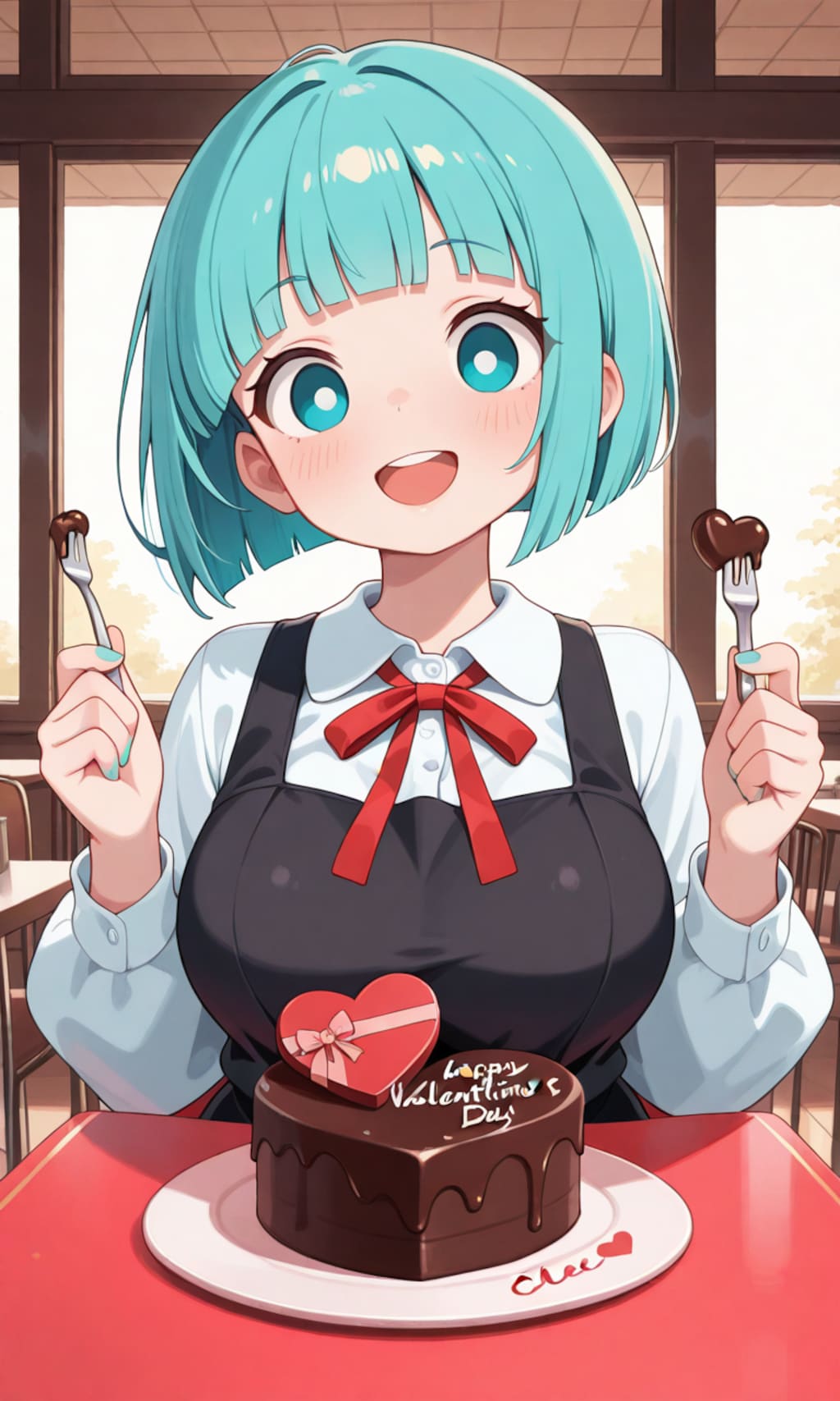 バレンタイン限定ケーキ、美味しそうだね✨