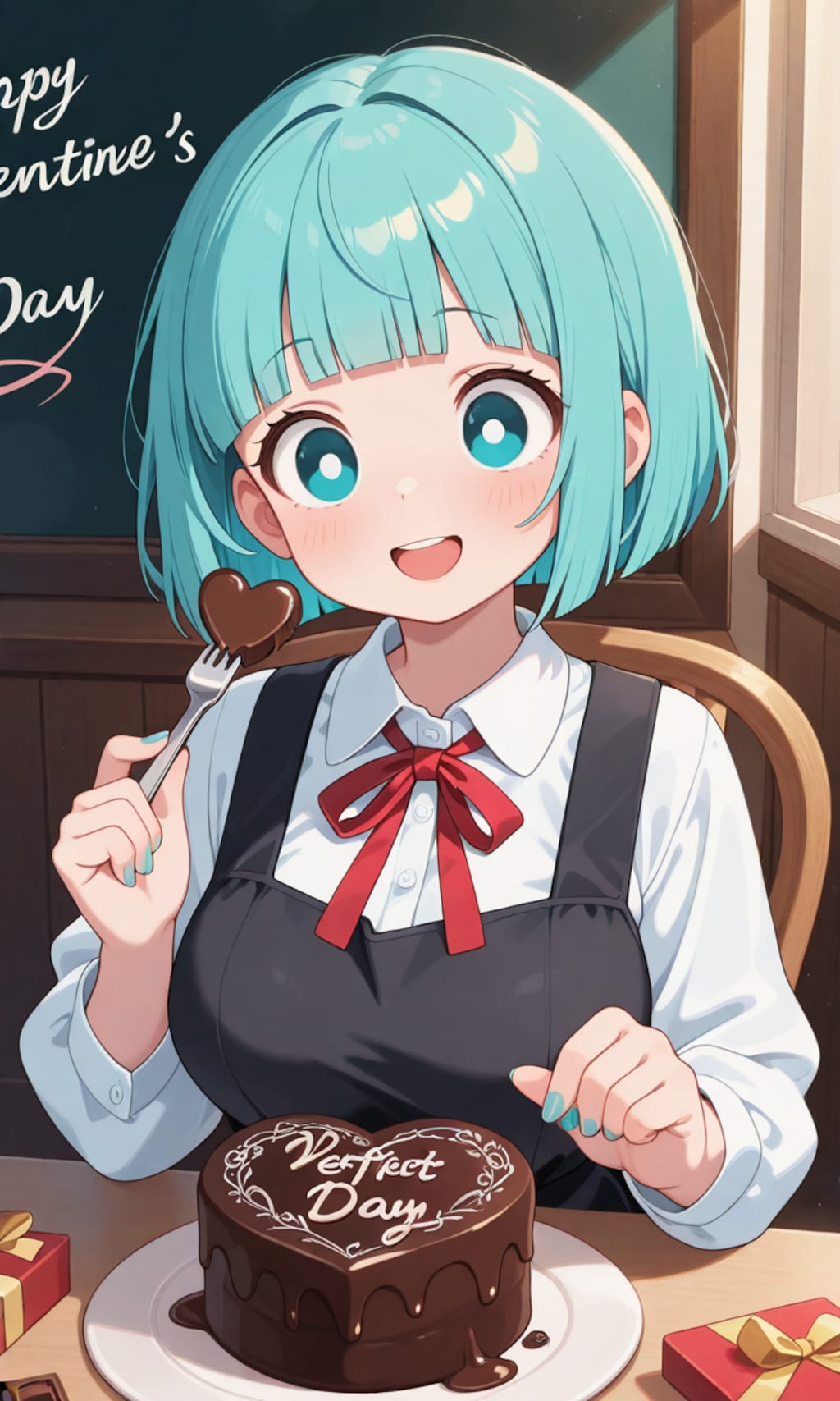 バレンタイン限定ケーキ、美味しそうだね✨