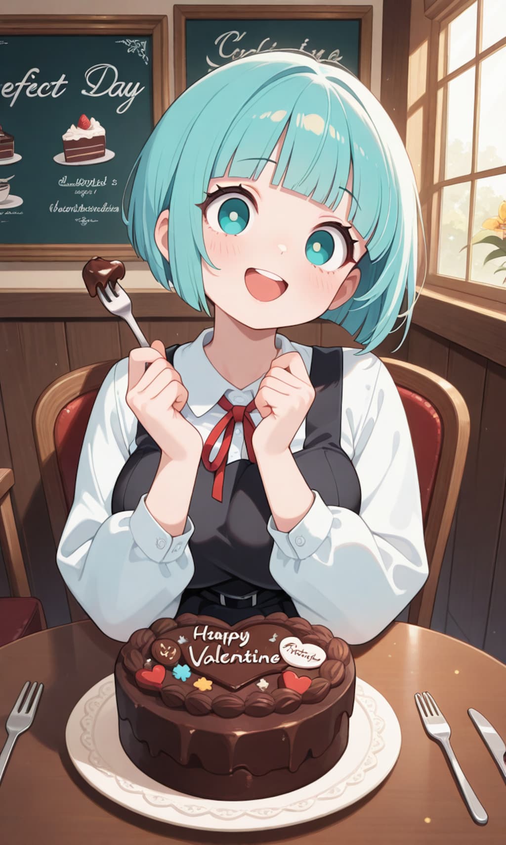 バレンタイン限定ケーキ、美味しそうだね✨