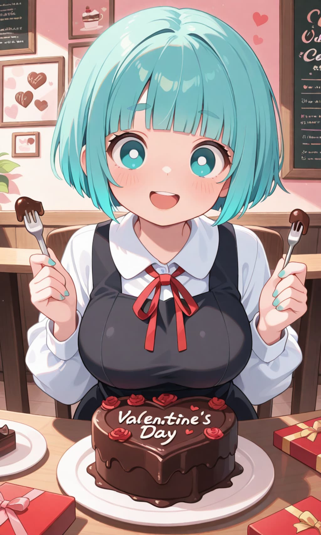 バレンタイン限定ケーキ、美味しそうだね✨