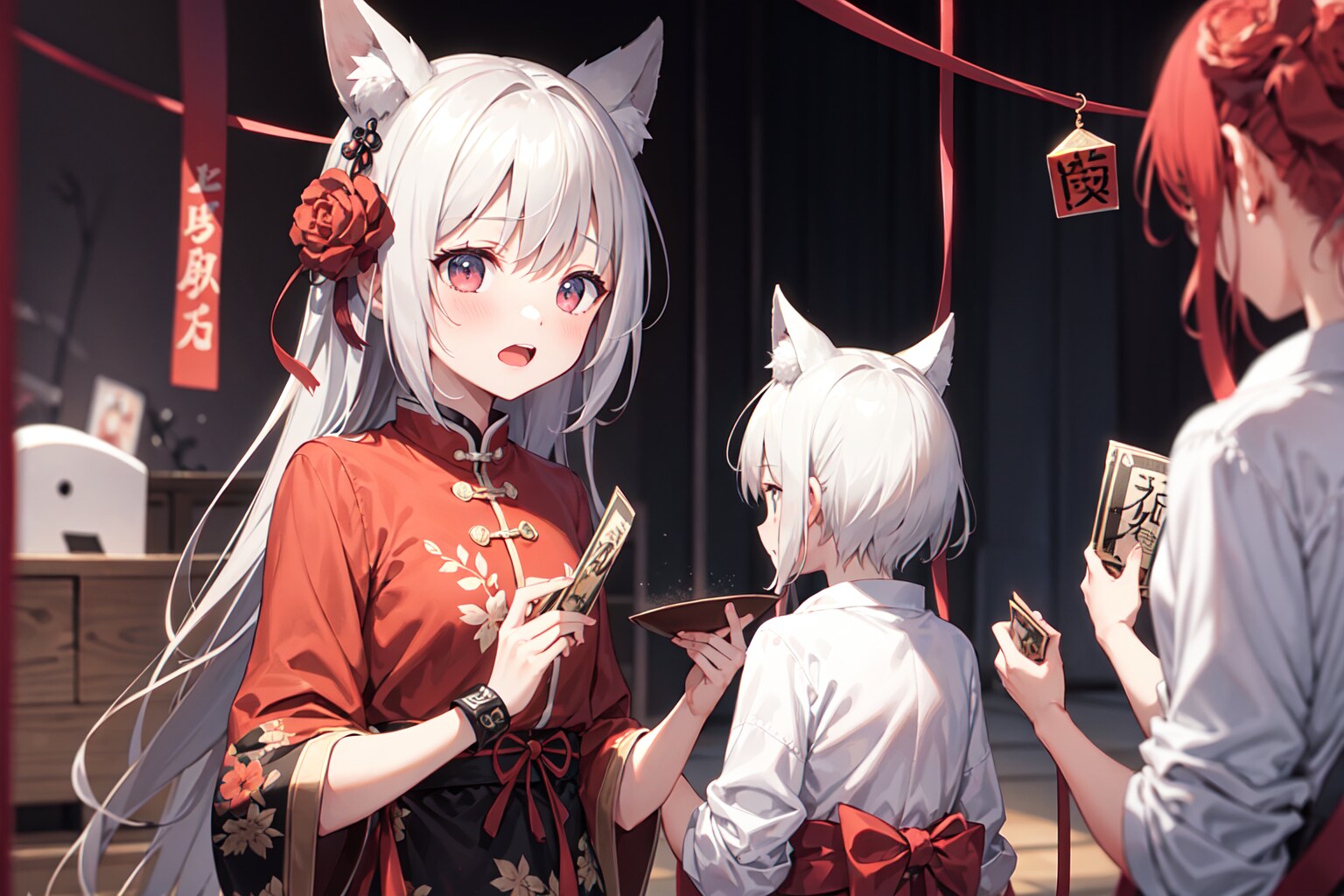 雀士のケモミミちゃんが勝負をしかけてきた！