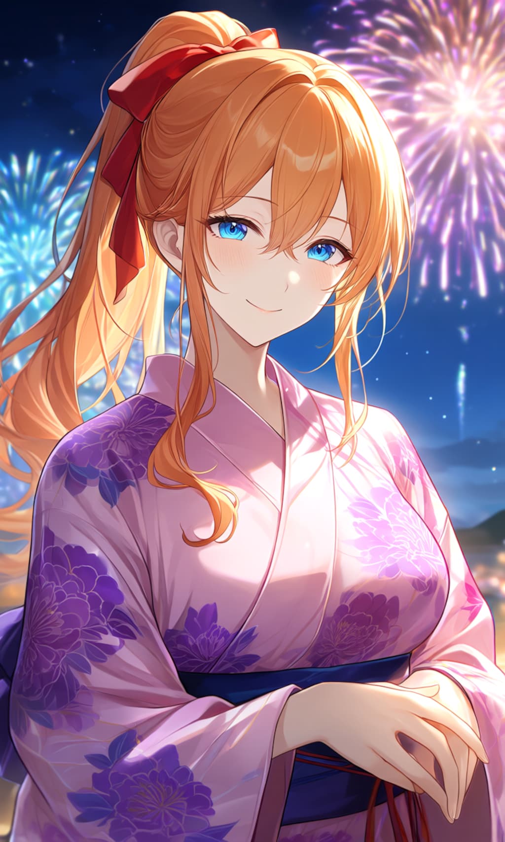 おねえさんと、花火
