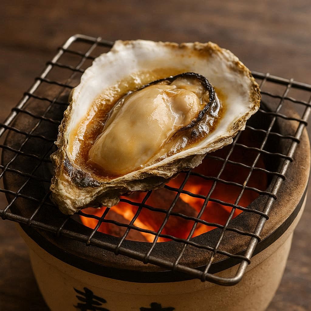 七輪焼き牡蠣