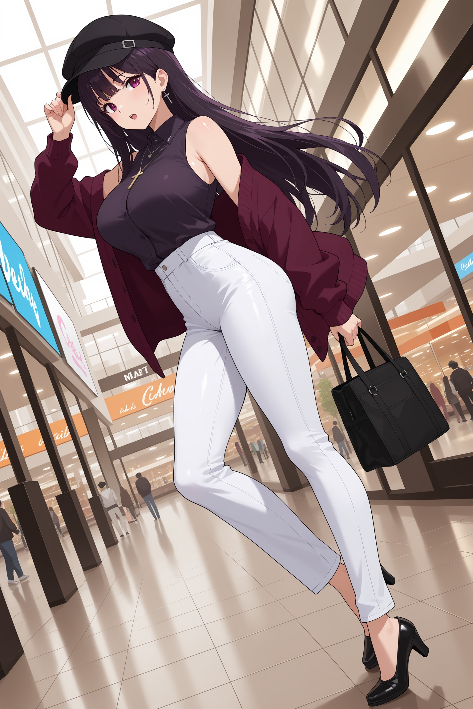 涼音さんのパンツスタイル