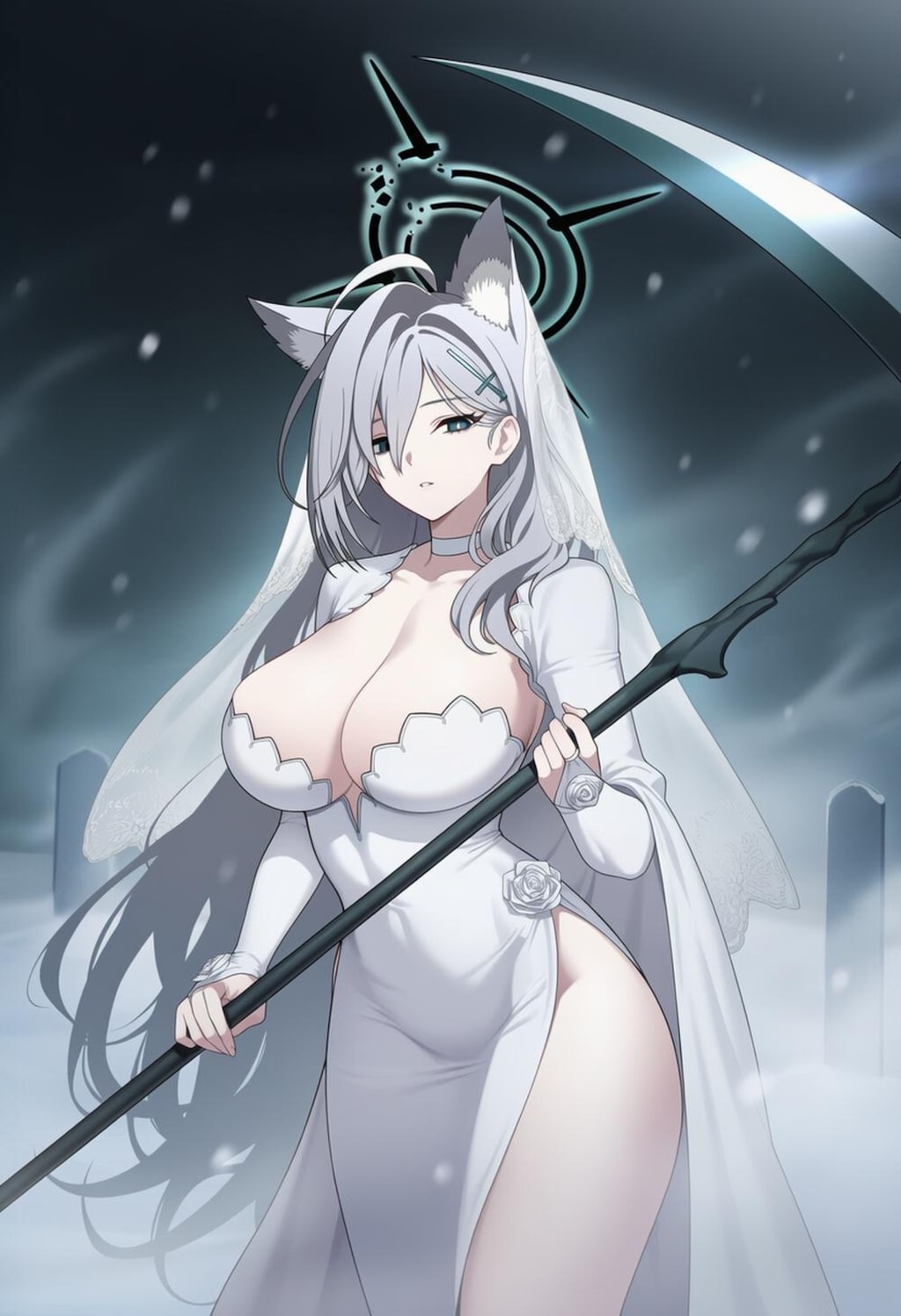 白雪の狙撃手等コスプレ人妻