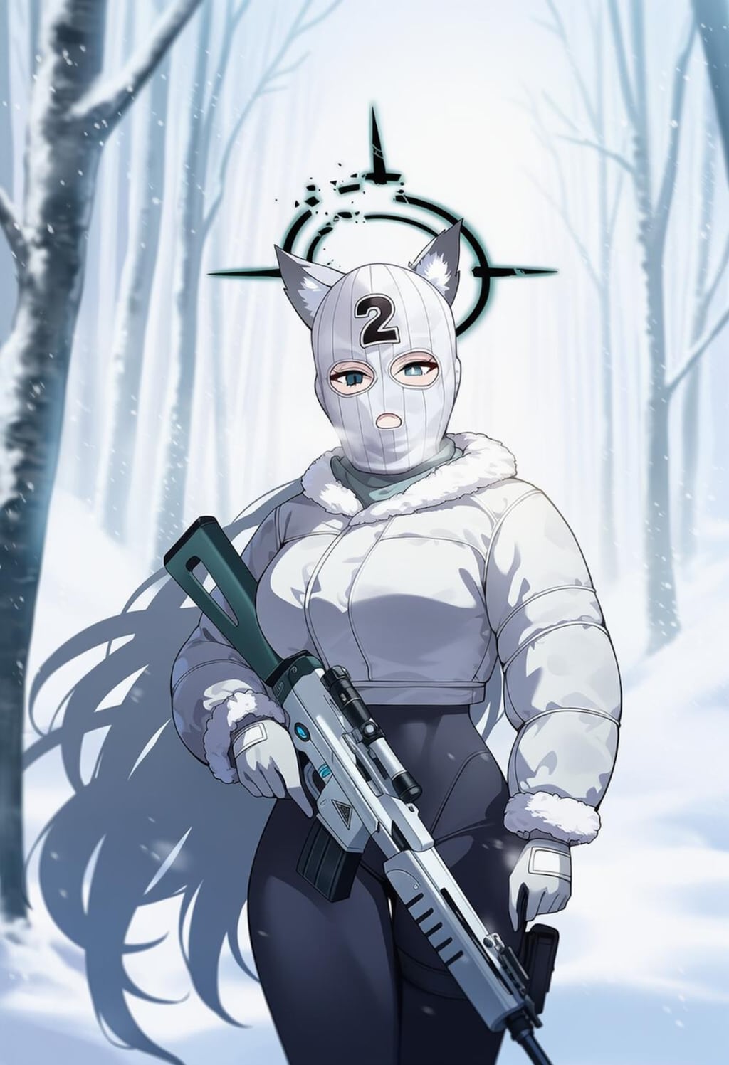 白雪の狙撃手等コスプレ人妻