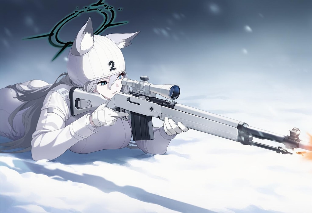 白雪の狙撃手等コスプレ人妻