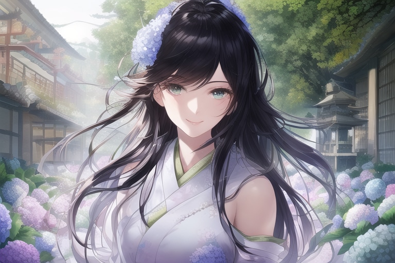 紫陽花寺での撮影会