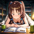 夏の読書 2枚目