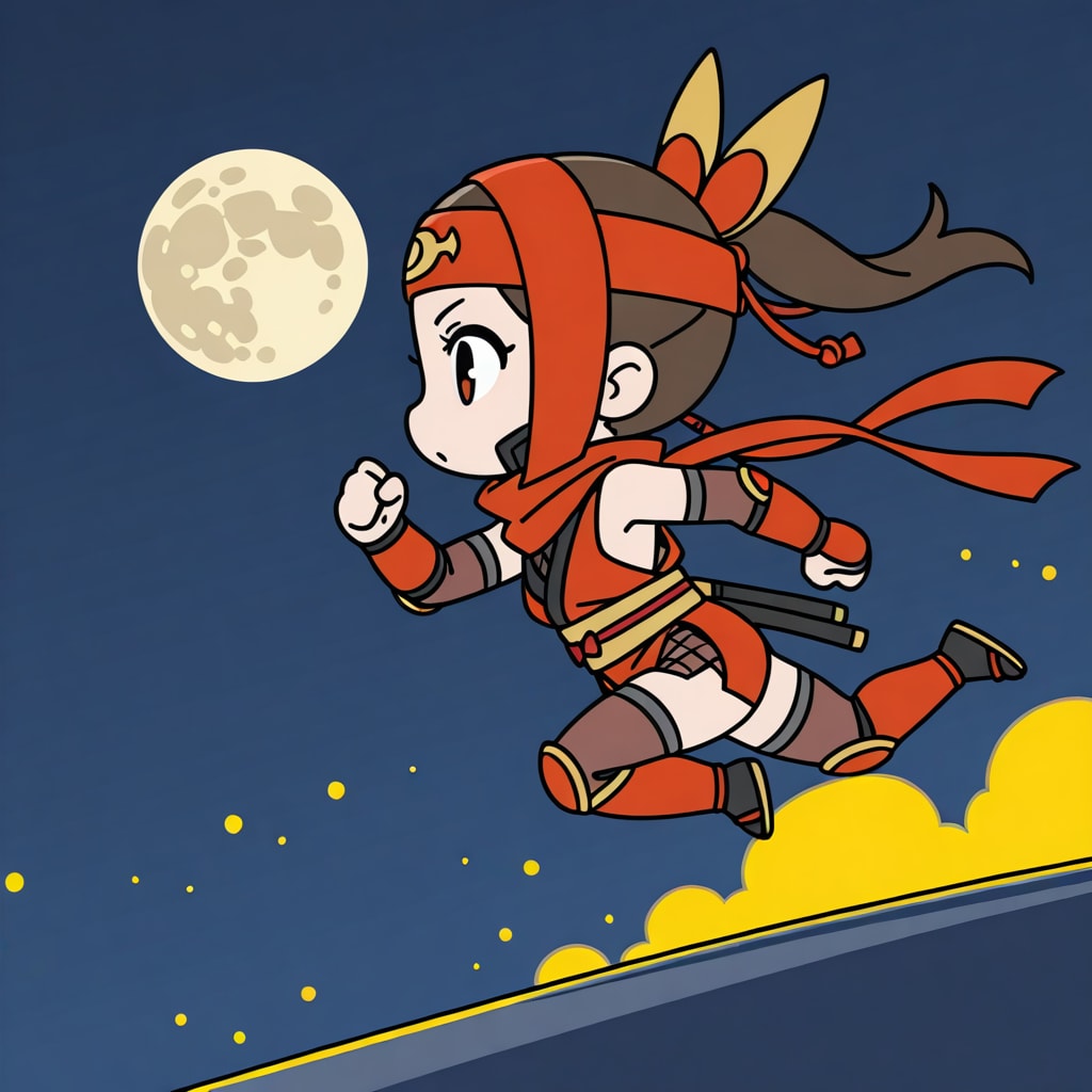 ちびにん、走る