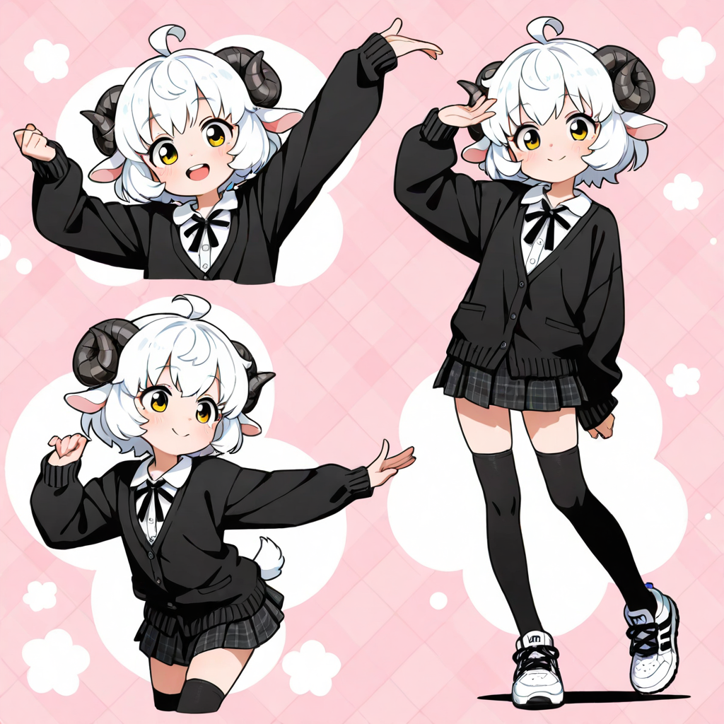 黒猫ちゃんの服をメイちゃんに着せてみました♡