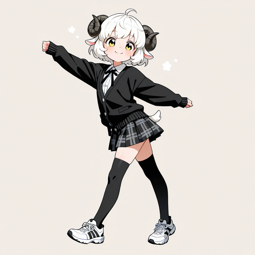 黒猫ちゃんの服をメイちゃんに着せてみました♡