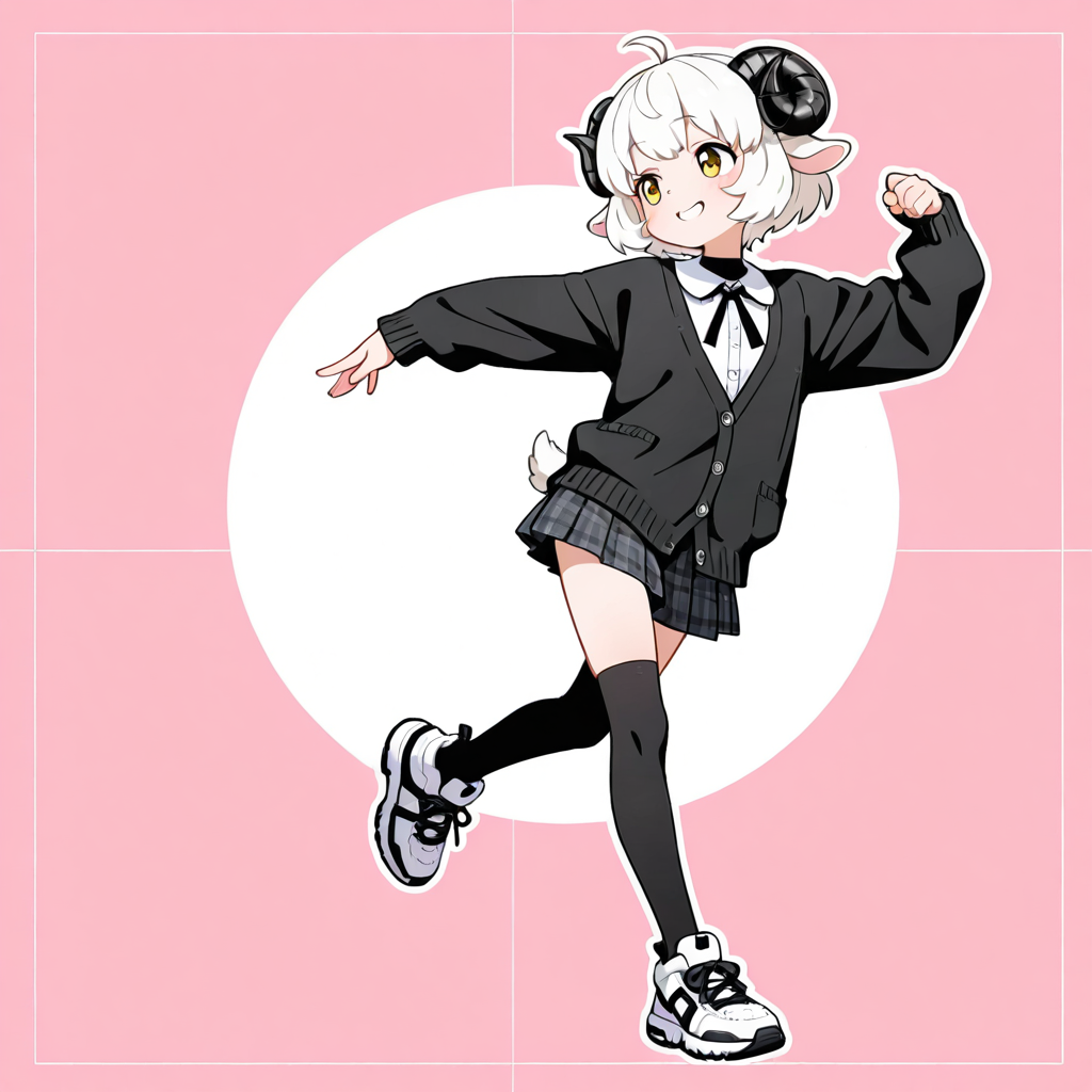 黒猫ちゃんの服をメイちゃんに着せてみました♡