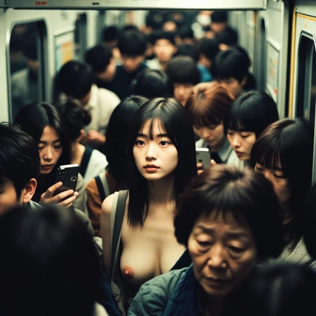 ヌーディスト満員電車3