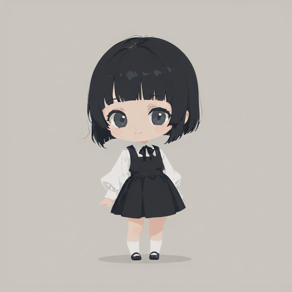 ちびおかっぱ女学生