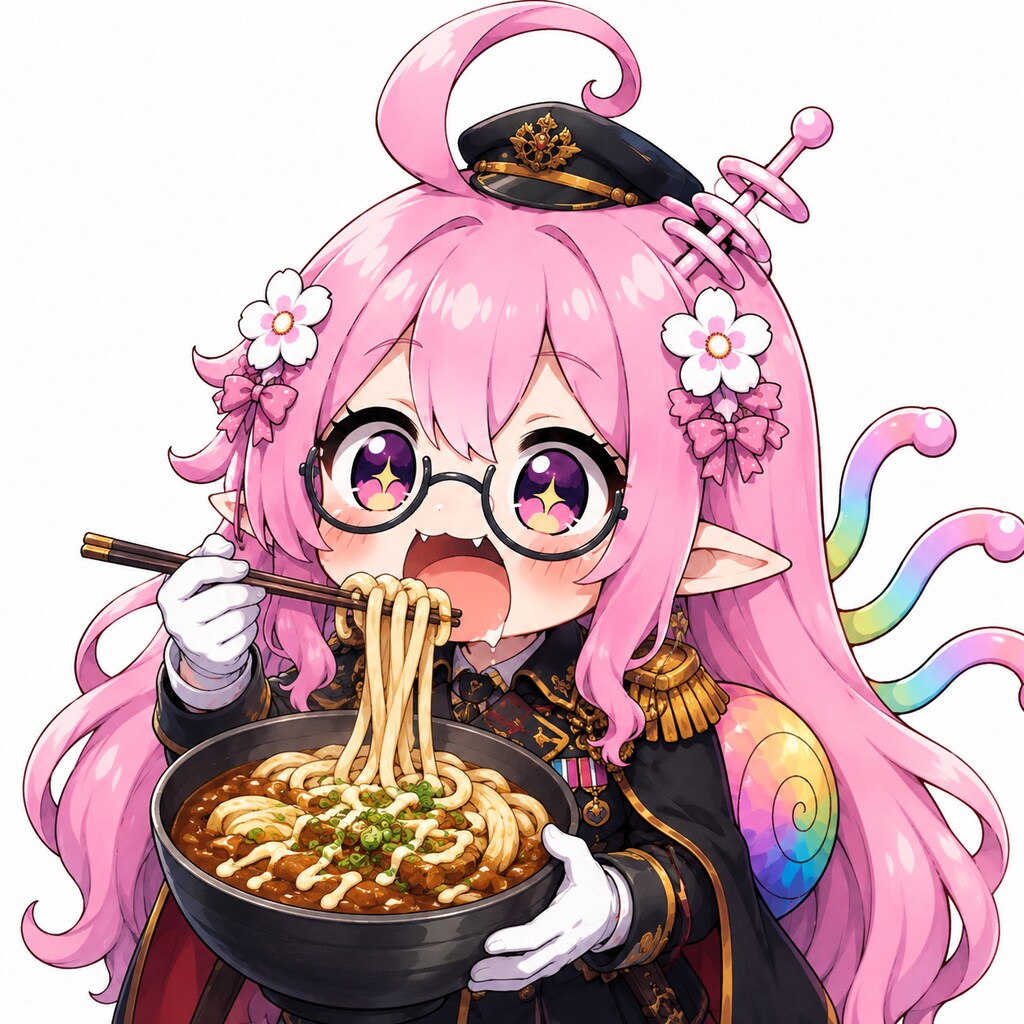 冷やしカレーうどんマヨネーズかけ