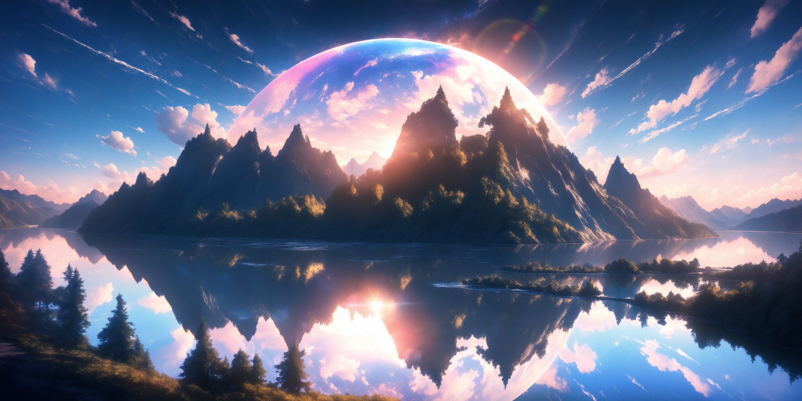 湖のある風景XL