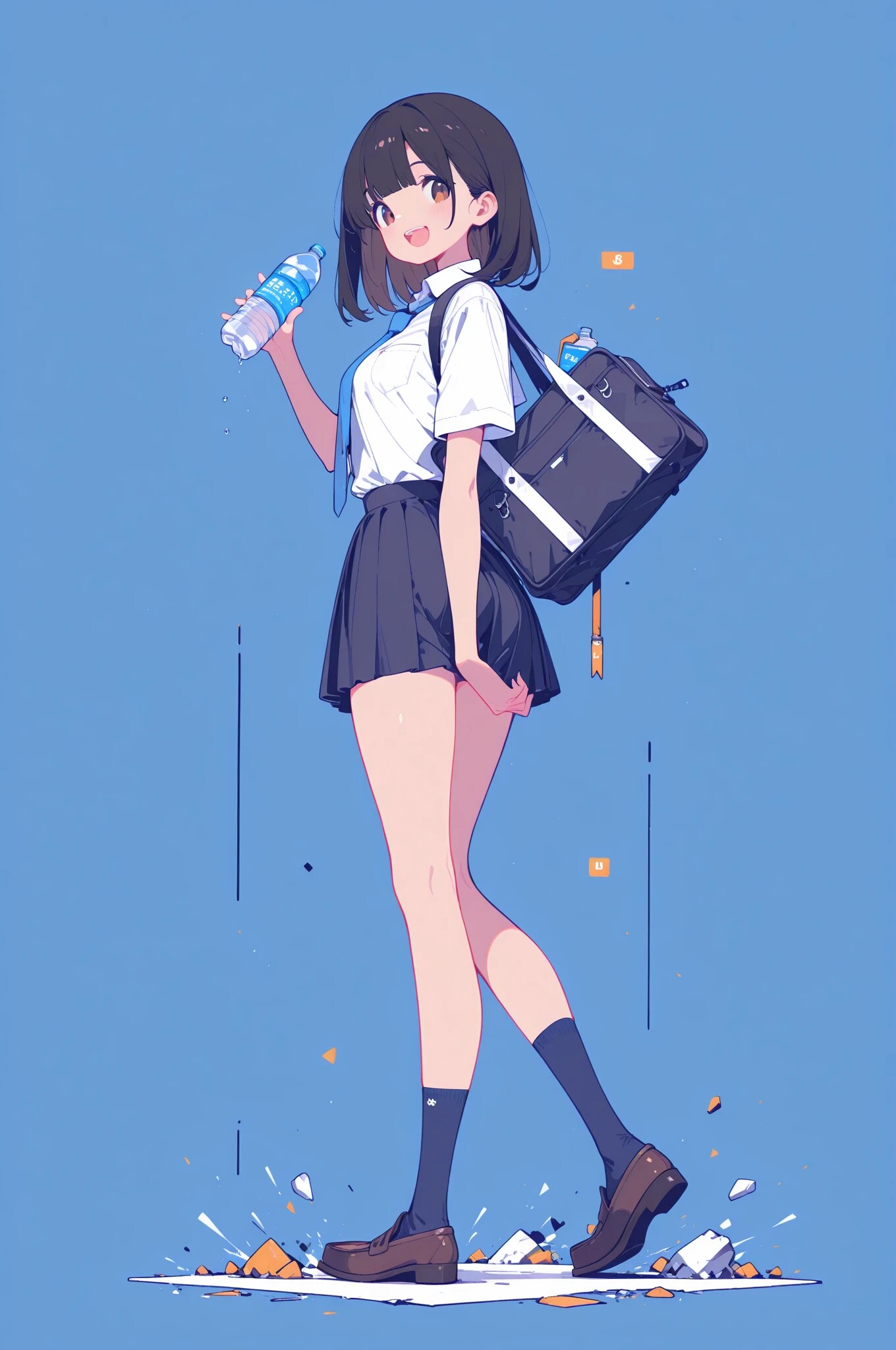 水分補給JK | の人気AIイラスト・グラビア