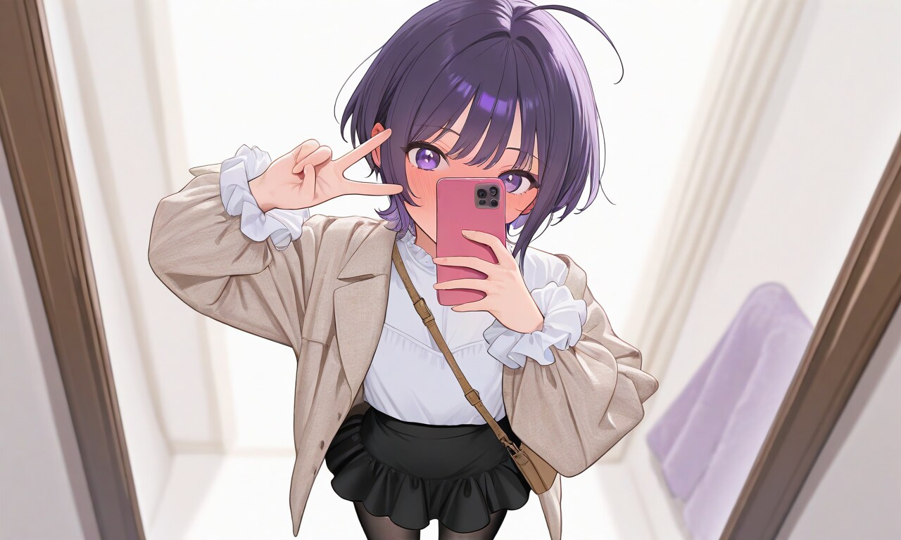 春コーデ　デート前