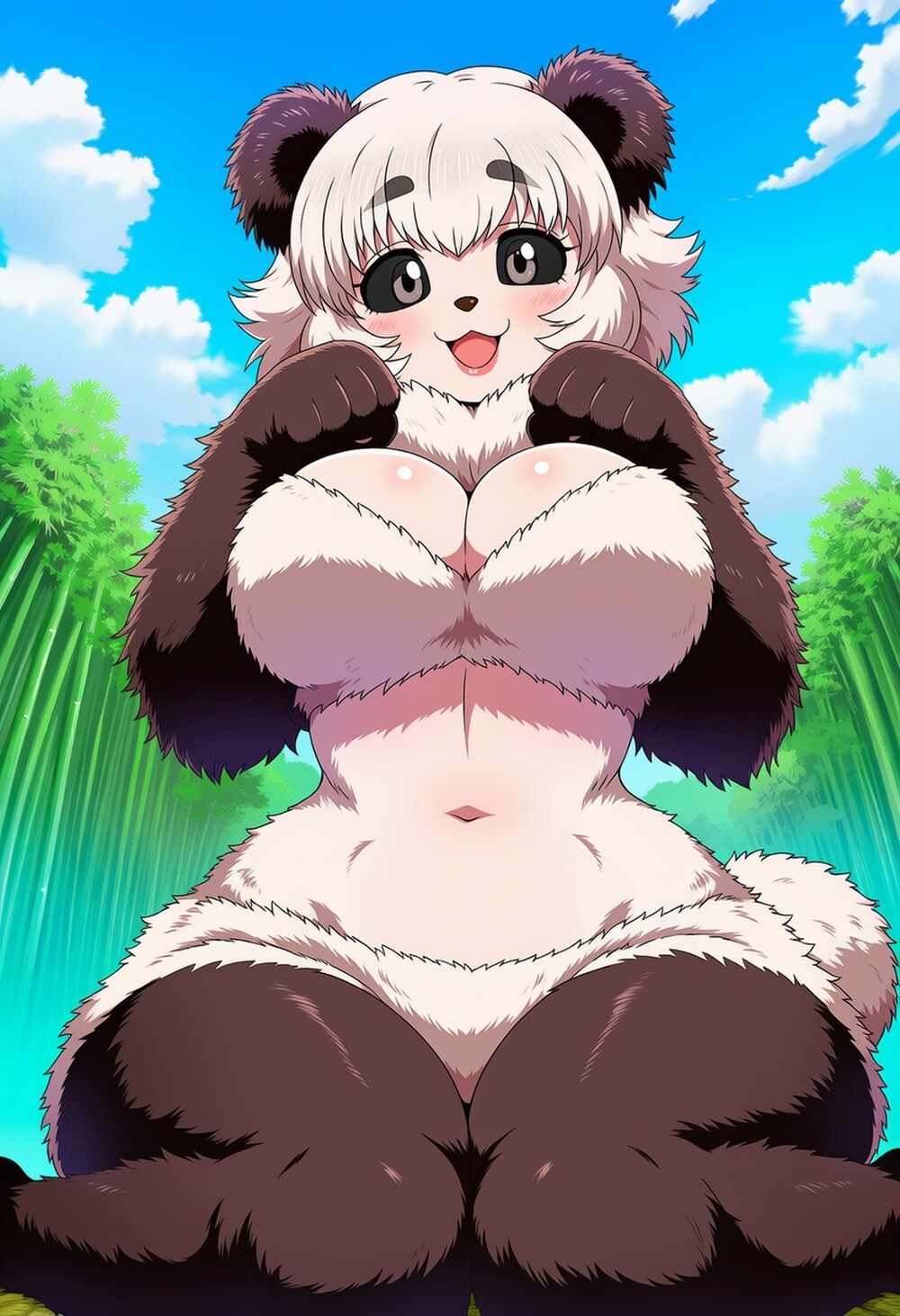 もふもふビキニコスプレパンダ人妻＆レッサーパンダ人妻