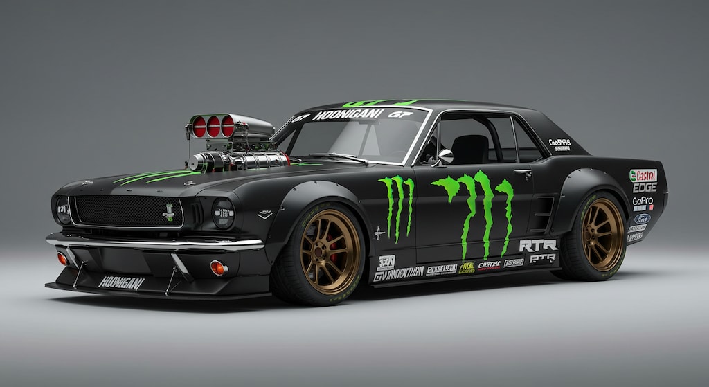 ケンブロックモンスターエナジーマスタングのドリ車