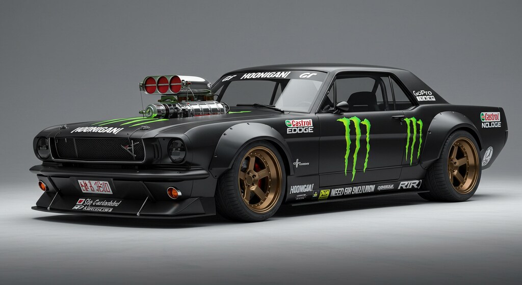 ケンブロックモンスターエナジーマスタングのドリ車