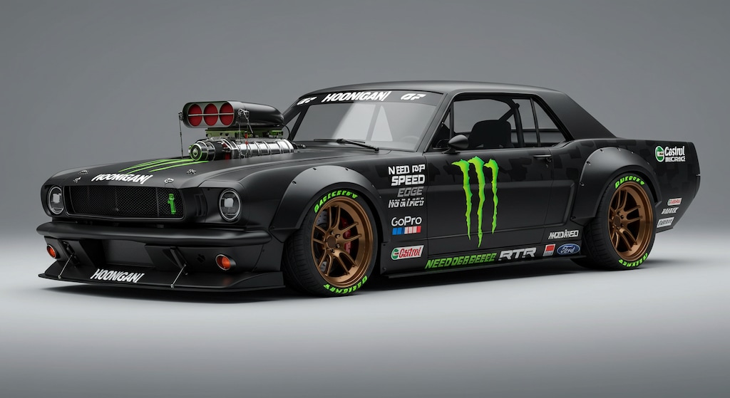 ケンブロックモンスターエナジーマスタングのドリ車