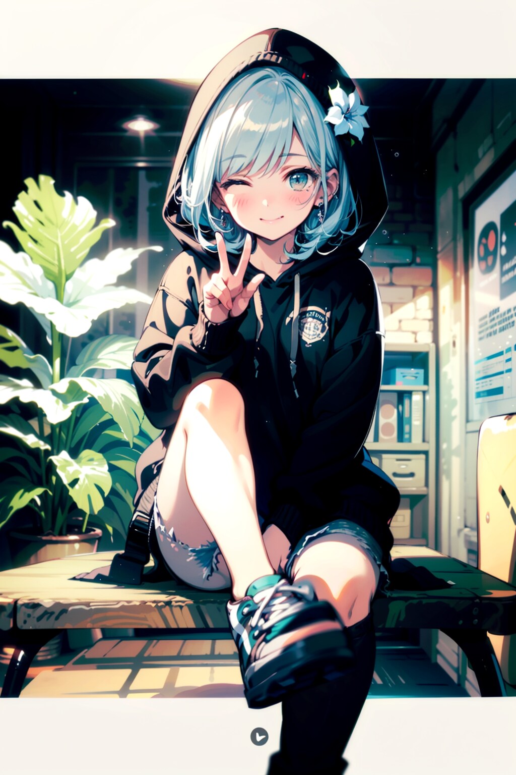 盗撮はダ　メ　だ　ぞ　❤️ | の人気AIイラスト・グラビア