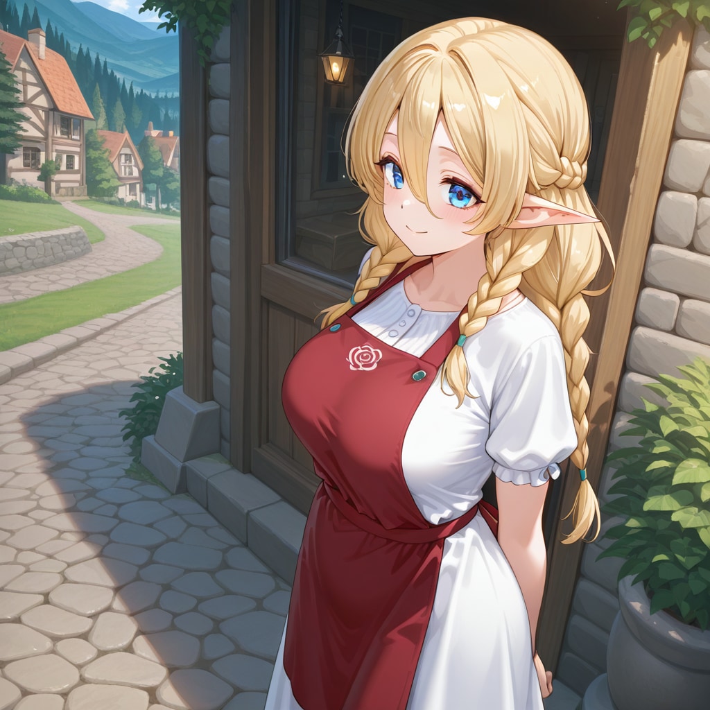 三つ編みエルフ