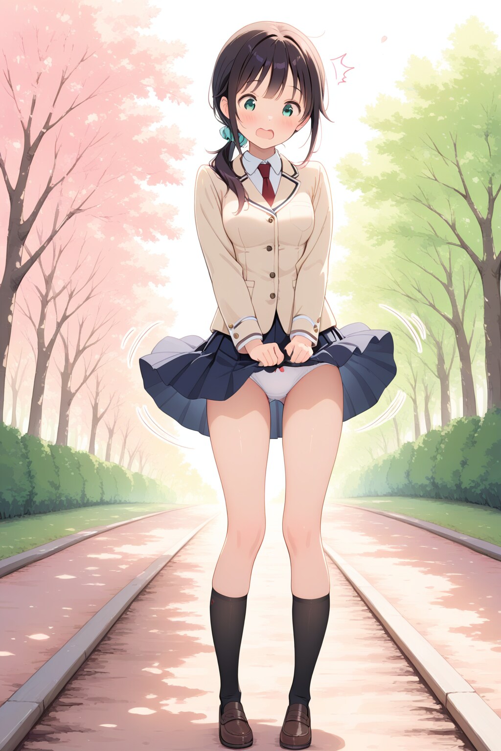 風の悪戯　制服バージョン